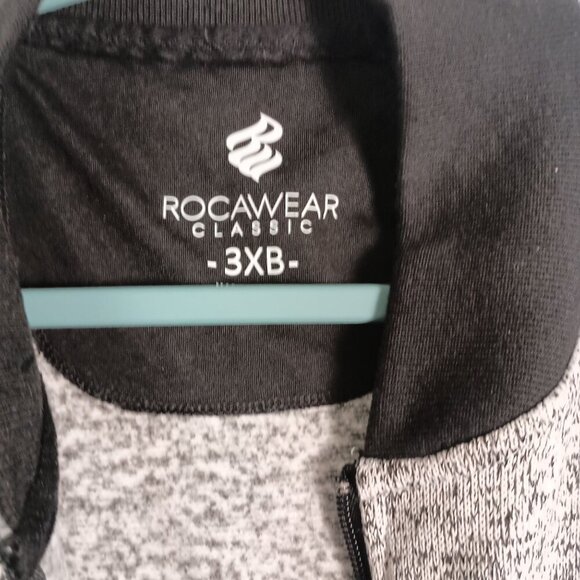 Rocawear Big & Tall Grey Full Zip Logo Sweater Jacket 3XB NWT Men’s $86 - Picture 2 of 9